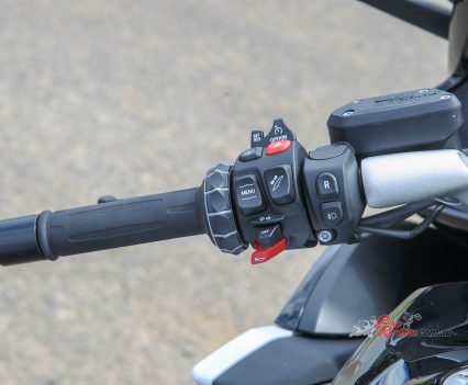 Left hand controls.