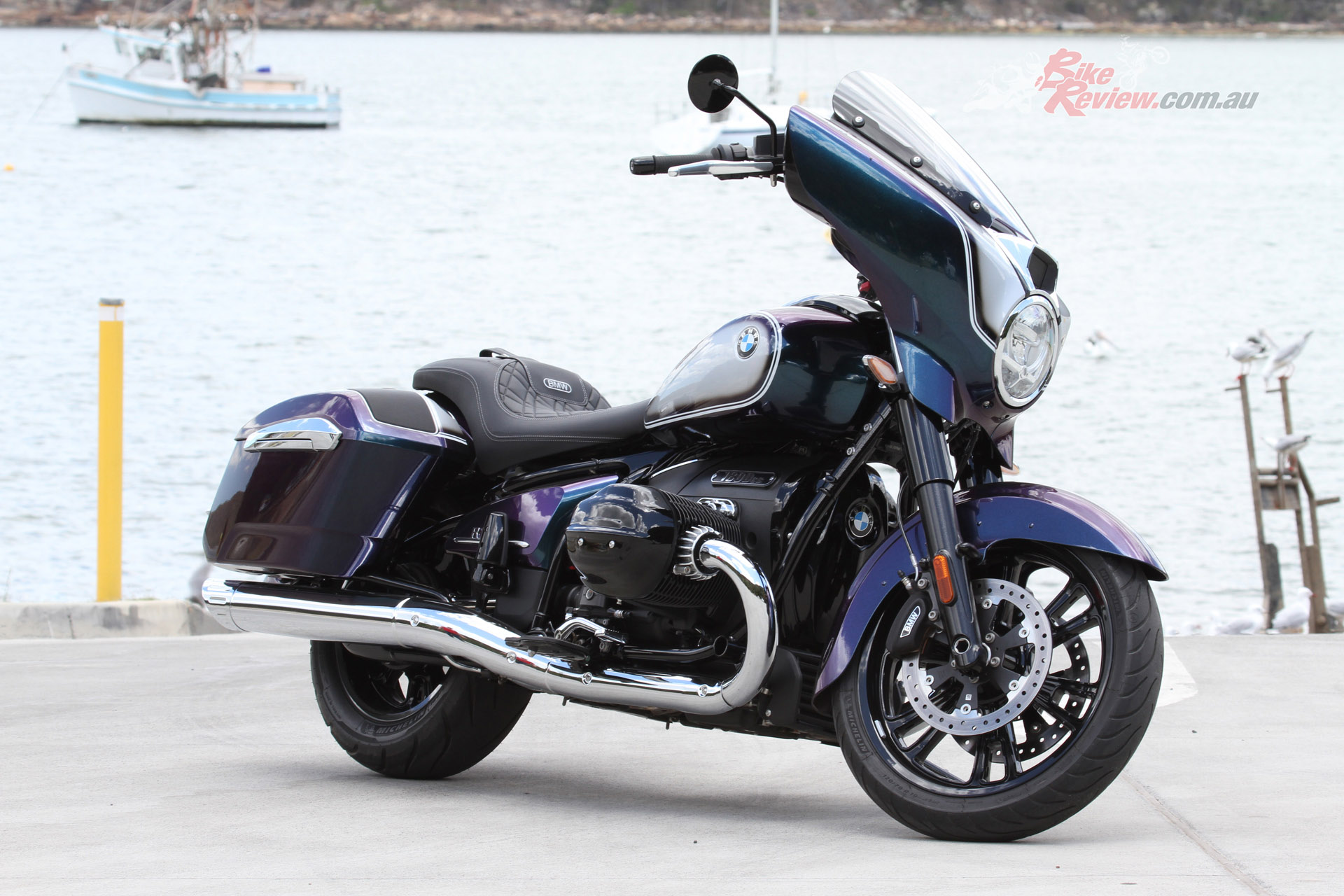 The awkward rear brake positioning makes it extremely difficult to use the pedal controls with boots on.