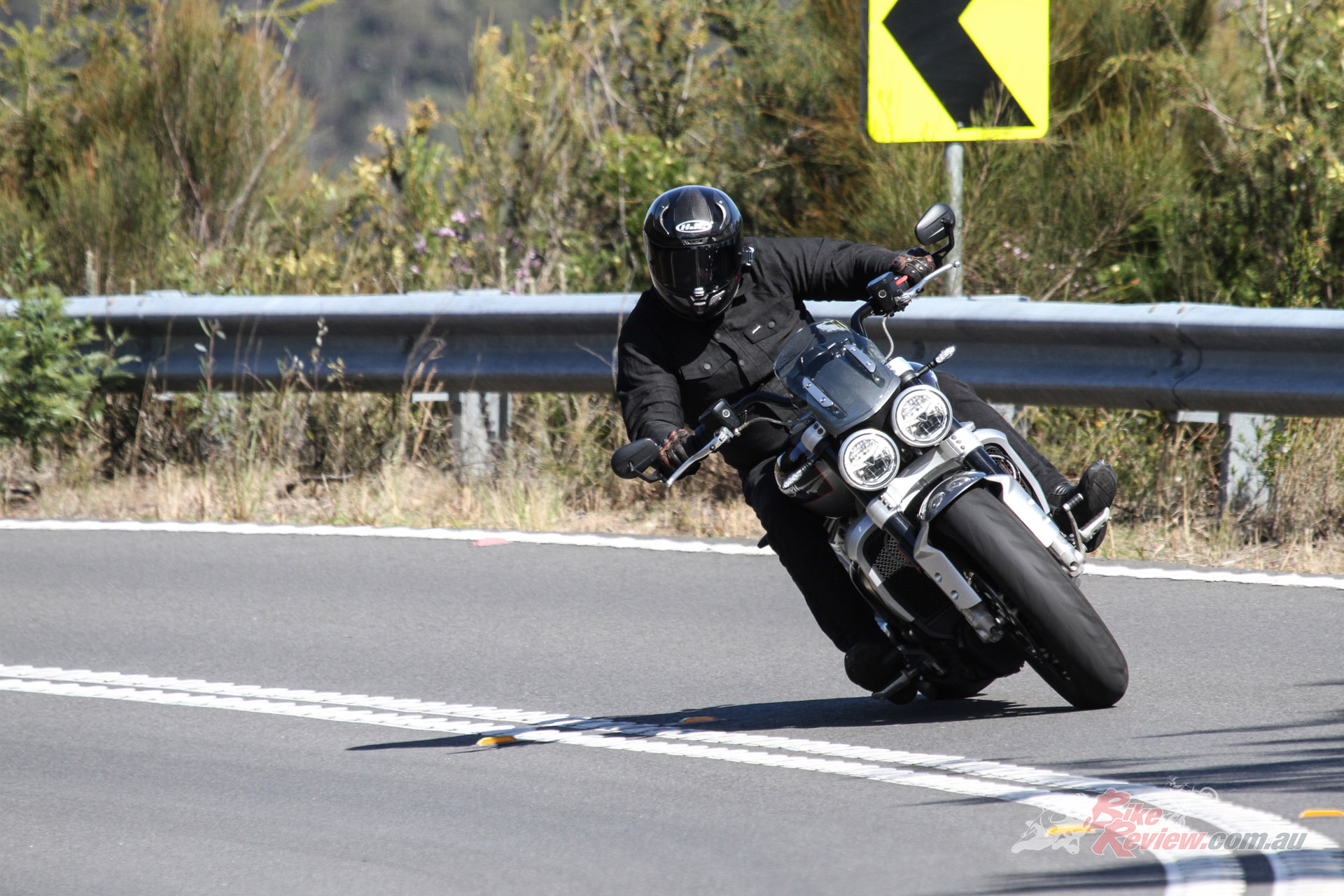 "Get the Rocket 3 on the road and it feels light and well balanced for such a big bike. With a dry weight of 294kg."