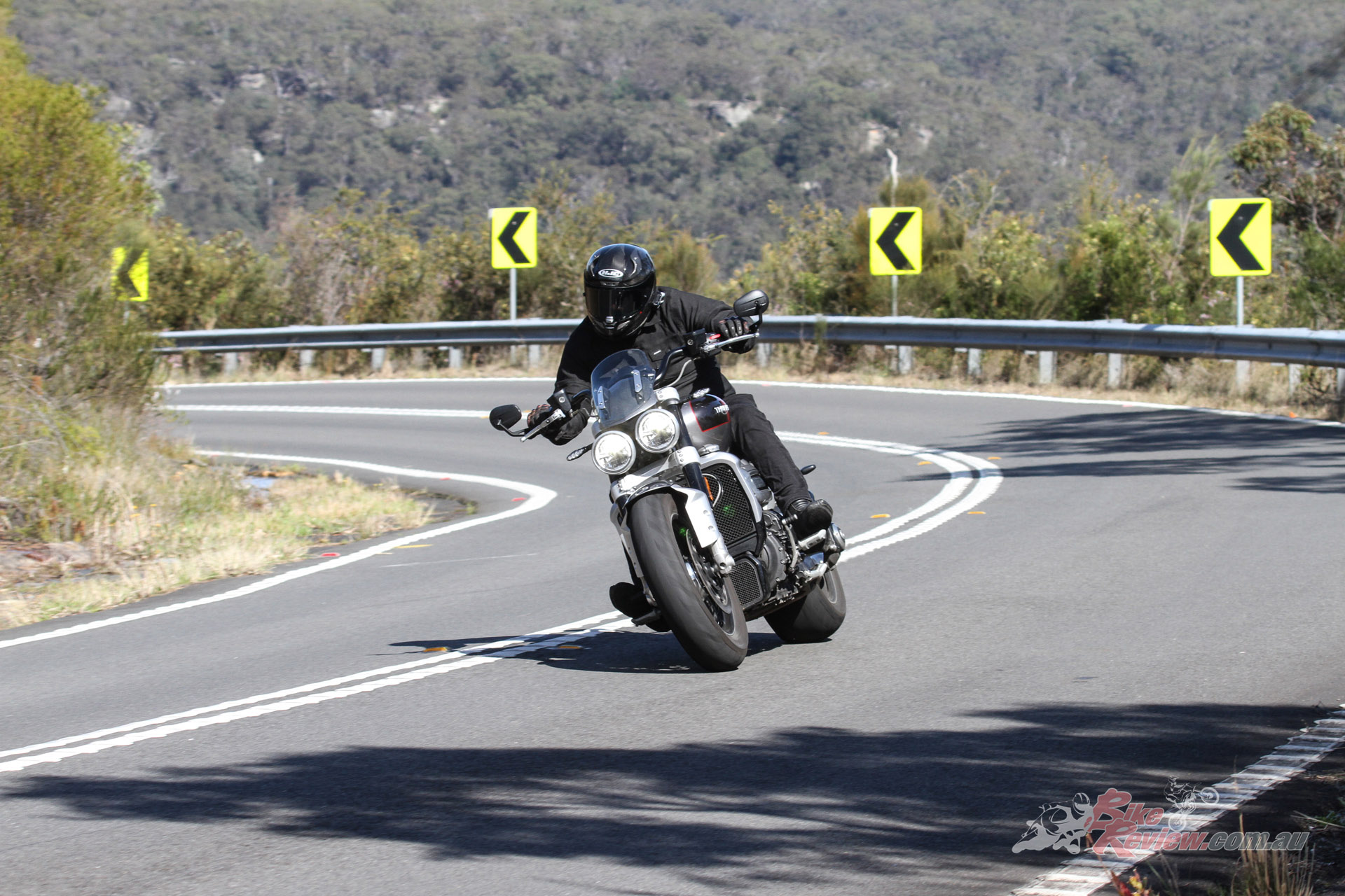 Despite being such a big bike, Andrew still had plenty of fun throwing the bike through the twisties!