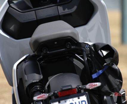 Pillion seat.