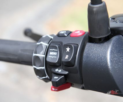 Left-hand controls.