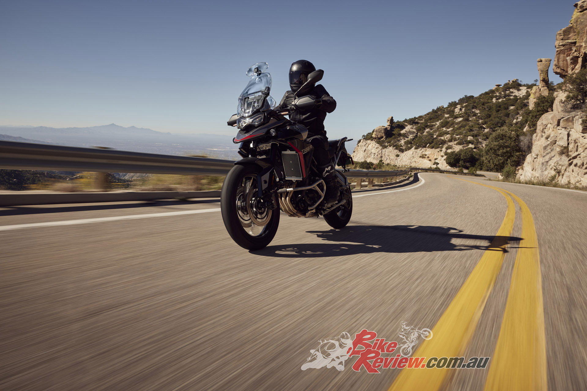 The 2024 Triumph Tiger GT Pro is for the more street focussed sports tourer but is still capable on dirt roads.